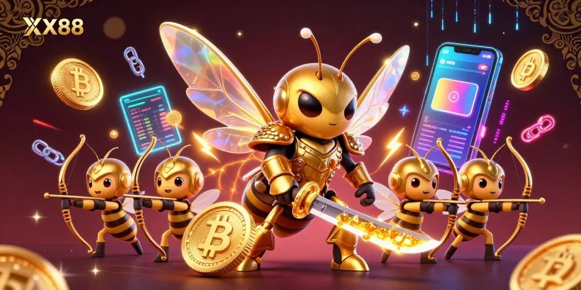 Experience thrilling gameplay at XX88 with vibrant 3D characters and crypto elements enhancing your gaming adventure.