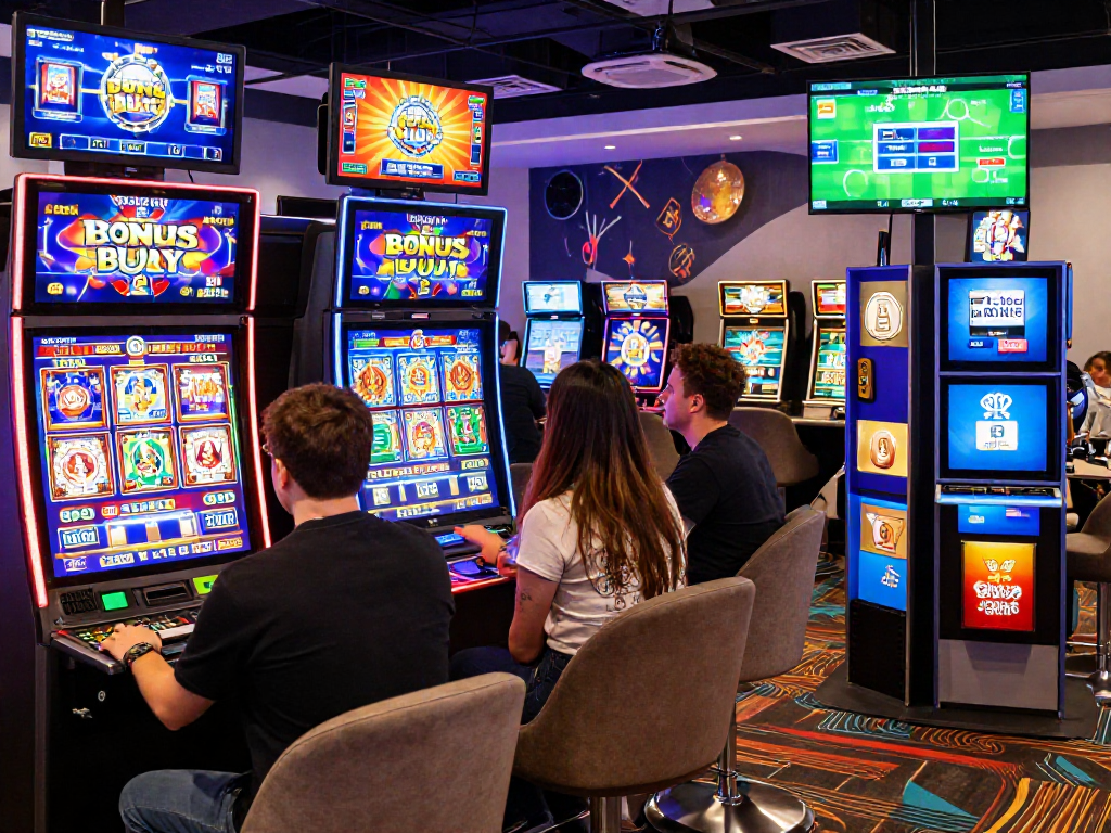 Engaged players enjoying a non gamstop casino experience with diverse gaming options and vibrant atmosphere.