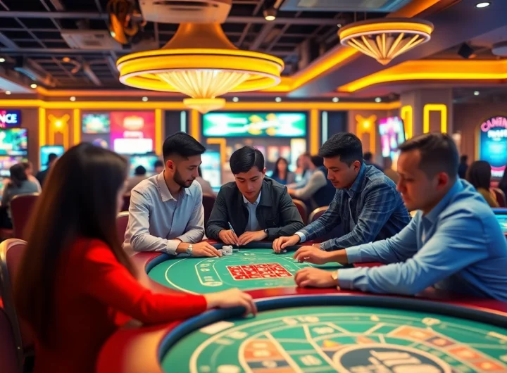 Experience the thrill of online gaming at winvn88.live with diverse players immersed in the casino atmosphere.