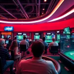S666.nyc vibrant online casino scene with diverse players enjoying poker and roulette games.