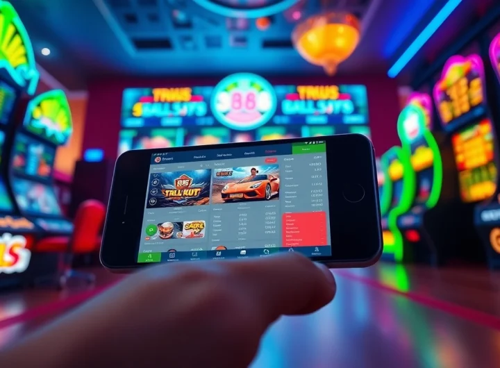 Exciting mobile betting interface representation for hello88win.live showcasing online gaming dynamics.