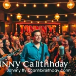 Celebration at johnnycashbirthday.com with fans enjoying live music for Johnny Cash's birthday.