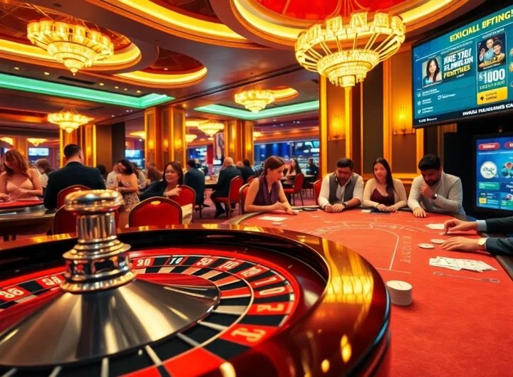Players enjoying a thrilling game atmosphere at https://11win12.com/ with roulette and poker action.