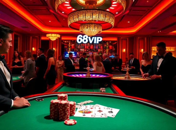 Experience the excitement of 68VIP casino with high-stakes poker and roulette games.