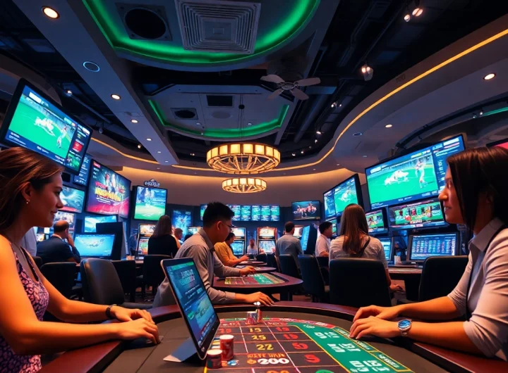 Experience the excitement of luck8win.live with a vibrant online casino atmosphere showcasing diverse betting options.