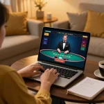 Experience winning strategies on https://mm88.london/ with a player focused on a live blackjack game at home.
