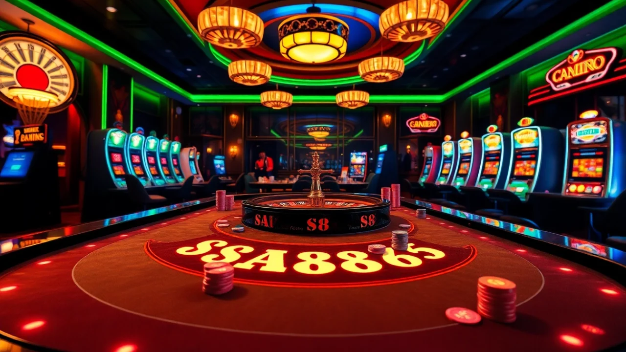 Experience the thrill at SA88's casino table, where professional gambling meets excitement.