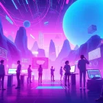 Innovative NSFW AI platforms illustrated with avatars and tech interfaces, showcasing modern features.