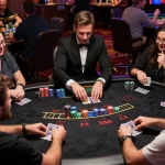 Players engaged in a strategic blackjack game at DA88 with dynamic dealer action