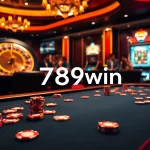Gameplay at a poker table with vibrant chips and cards at 789win casino.