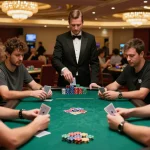 Players engaging in an exciting gamebaidoithuong8 poker session featuring colorful chips and focused strategies