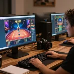 Engaging gameplay on AE888 online casino platform showing live dealer interaction on screen.