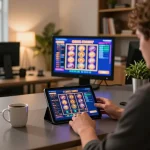 Engaging online gaming experience on qh88go's platform with vibrant slot graphics