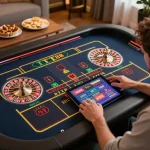 Engaged player experiences thrilling TT88 online casino action while placing bets on roulette.