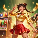 Experience thrilling jackpots and vibrant gameplay at go88 with colorful slot reels and casino elements.