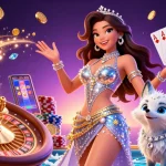 Spin the reels at big 88 with stunning visuals of gold coins and a glamorous casino scene.