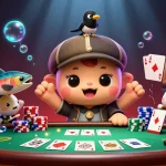 Embrace thrilling gameplay at 56win with vibrant poker, slot reels, and energetic characters.