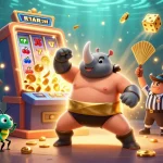 Experience thrilling gameplay at FIVE88 with a vibrant 3D casino scene bursting with excitement.