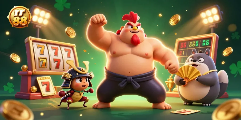 Experience thrilling slots at rr 88 with powerful characters, jackpot counters, and dynamic gaming elements.