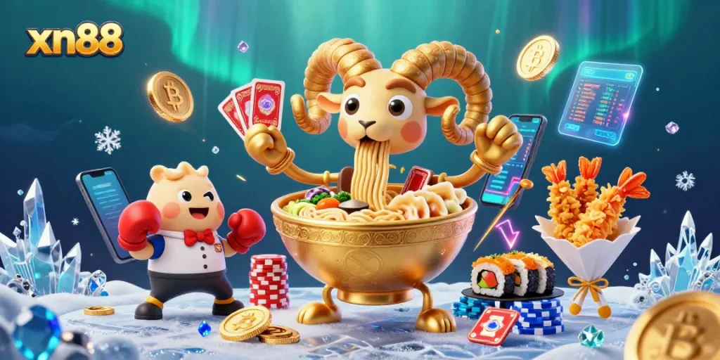 Unlock winning strategies with xn88's vibrant casino gaming in a colorful scene.