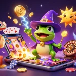 Experience winning with MM 88 in a vibrant casino scene filled with coins and gaming excitement.
