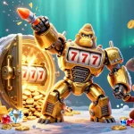 Win big with xn88's dynamic slots and collectibles in a vibrant, energetic casino scene.