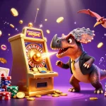 Experience the excitement of 789bet with a pachycephalosaurus triggering a jackpot payout in a thrilling casino scene.