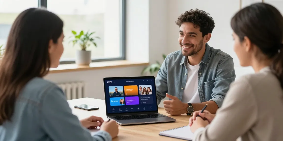 Trusted IPTV Reseller UK providing professional service in a welcoming office.