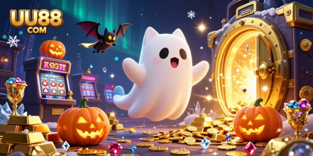 Engage with thrilling games at UU88 COM, where ghost cats and treasure abound in a haunted casino.