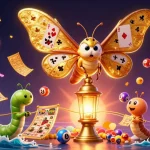 Spin new online pokies Australia with a vibrant 3D scene featuring an atlas moth and casino themes.