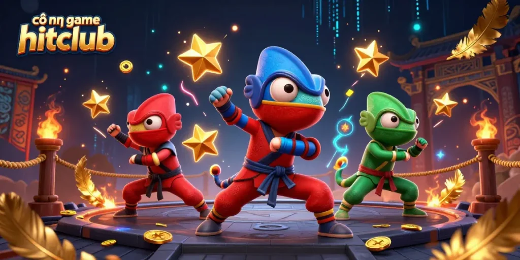 Experience thrilling action at cổng game hitclub with dynamic ninja chameleons and exciting gaming elements.